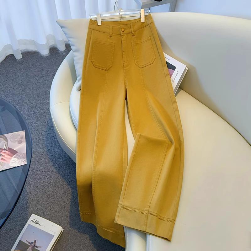 Women s Yellow High-Waist Wide-Leg Denim Pants - Spring/Autumn 2025 Fashion, Nine-Point Slimming Casual Trousers XL (115-125 kg)
Women s Yellow High-Waist Wide-Leg Denim Pants - Spring/Autumn 2025 Fashion, Nine-Point Slimming Casual Trousers XL (115-125 kg)