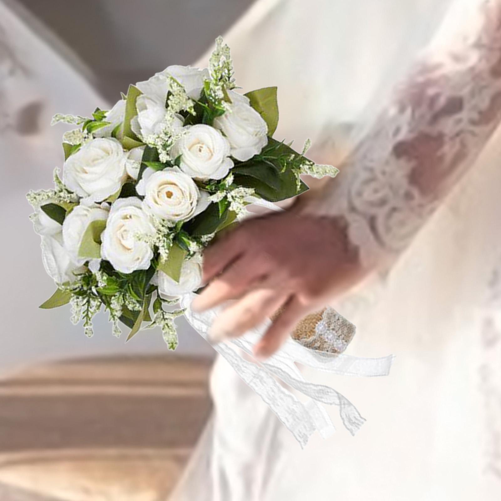 Wedding Bouquet for Bride Realistic Artificial Rose Flowers Faux Floral for Festival Valentine s Day Holiday Party Anniversary
Wedding Bouquet for Bride Realistic Artificial Rose Flowers Faux Floral for Festival Valentine s Day Holiday Party Anniversary