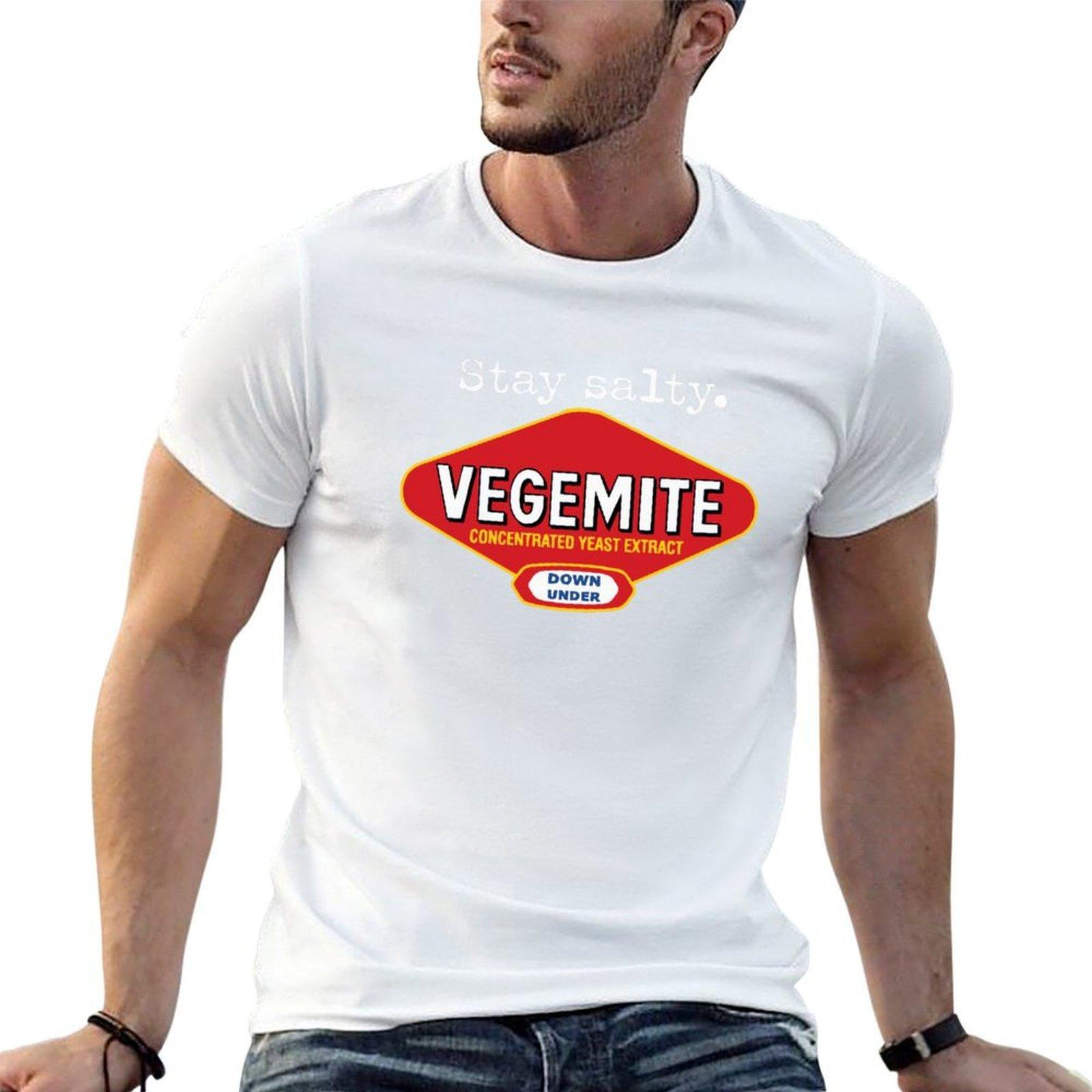 Stay Salty Vegemite - white text T-Shirt man t shirt cotton high quality man graphic t shirt T-Shirt 4XL
Stay Salty Vegemite - white text T-Shirt man t shirt cotton high quality man graphic t shirt T-Shirt 4XL