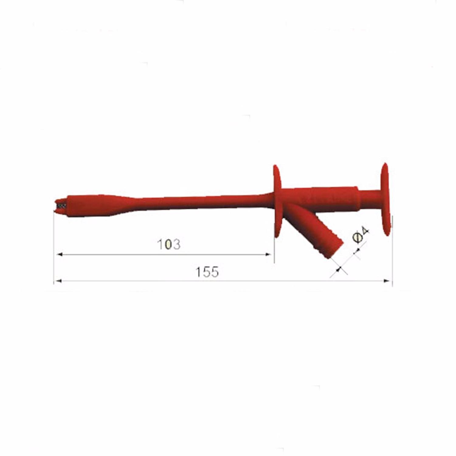 Red-Black Insulated Rigid Shaft Alligator Clamp Test Probe With 4mm Socket Crocodile Clip TL22390 чорний
Red-Black Insulated Rigid Shaft Alligator Clamp Test Probe With 4mm Socket Crocodile Clip TL22390 чорний