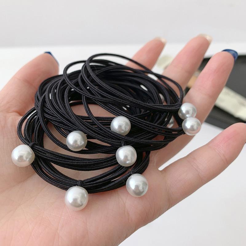 5pcs Pearl Hair Ties Girls Black High Elastic Rubber Bands for Women Kids Thin Scrunchies Hair Accessories Simple Hair Rope
5pcs Pearl Hair Ties Girls Black High Elastic Rubber Bands for Women Kids Thin Scrunchies Hair Accessories Simple Hair Rope