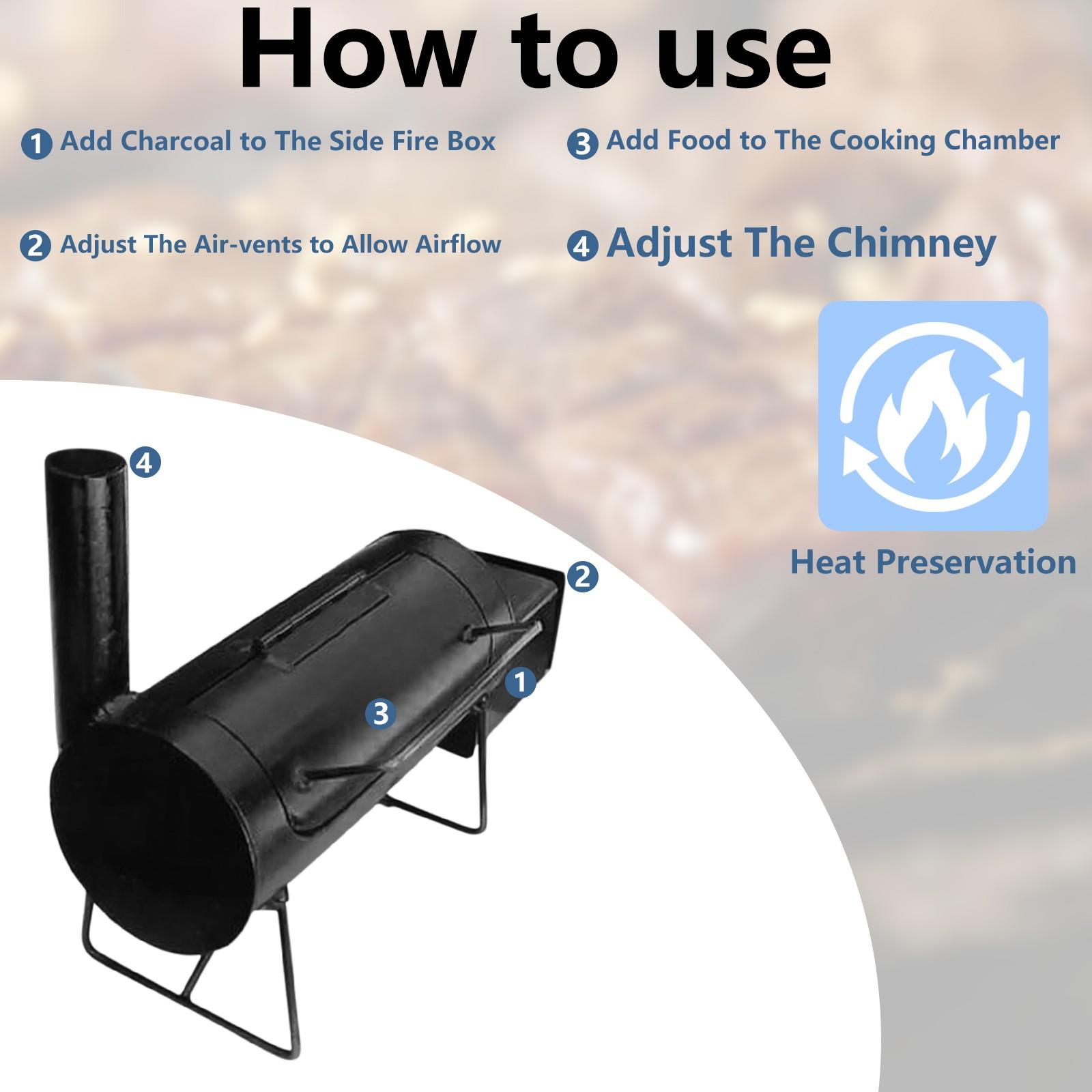 Portable Smoker Grill – Compact Outdoor BBQ Smoker For Camping And Backyard Cooking One Size чорний
Portable Smoker Grill – Compact Outdoor BBQ Smoker For Camping And Backyard Cooking One Size чорний