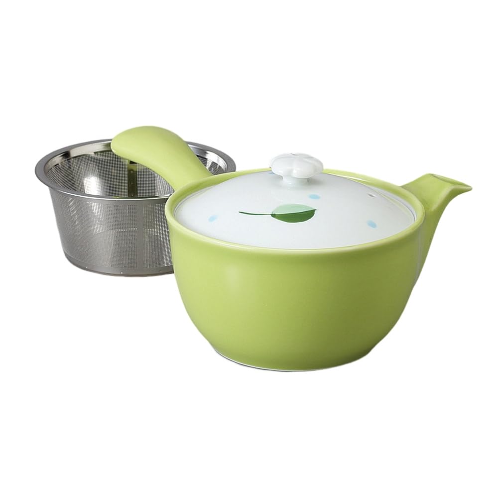 Ale-net Teapot (Stainless Steel with Strainer), 330cc, Arita Ware Leaf SS Flat Teapot, Porcelain, Made in Japan, Stylish
Ale-net Teapot (Stainless Steel with Strainer), 330cc, Arita Ware Leaf SS Flat Teapot, Porcelain, Made in Japan, Stylish