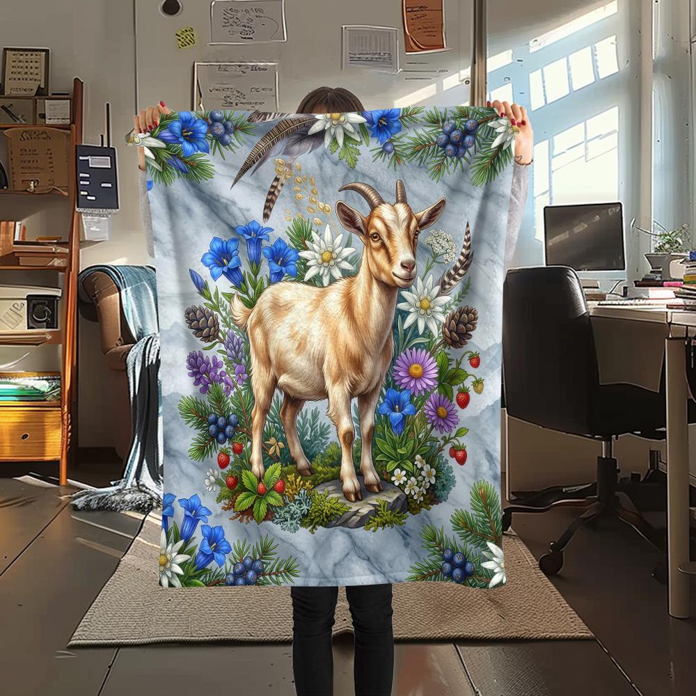 Flower border goat hedgehog Print Flannel Blanket High quality Comfortable for All Seasons Home Decor Warmth and Comfort Perfect for Christmas Gifts 80cm x 120cm
Flower border goat hedgehog Print Flannel Blanket High quality Comfortable for All Seasons Home Decor Warmth and Comfort Perfect for Christmas Gifts 80cm x 120cm