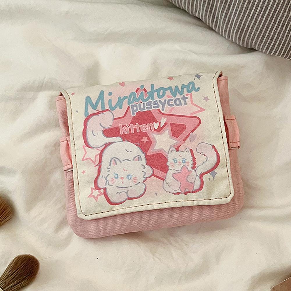 Cartoon kitten large capacity sanitary napkin storage bag, portable and portable sanitary pad, cosmetics storage
Cartoon kitten large capacity sanitary napkin storage bag, portable and portable sanitary pad, cosmetics storage