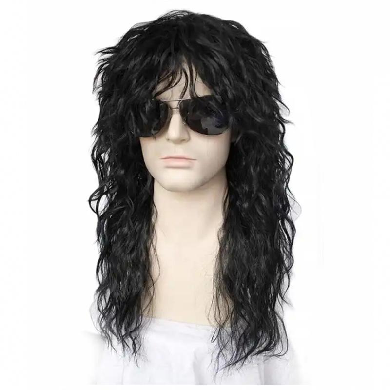 Synthetic Natural Black Wig Long Curly Hair for Men Daily Use with Bangs Cancer Patient Gift Outfits Costume Party Wig 20inches чорний
Synthetic Natural Black Wig Long Curly Hair for Men Daily Use with Bangs Cancer Patient Gift Outfits Costume Party Wig 20inches чорний