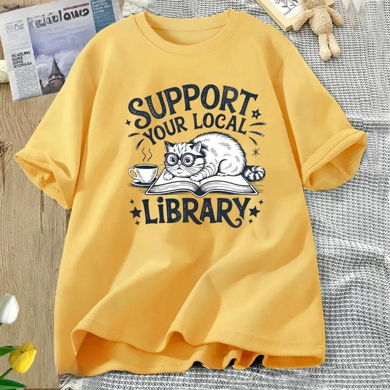 Retro fashion letter cat print Tshirt artistic style short sleeved round neck versatile daily street Womens Tshirt 4XL
Retro fashion letter cat print Tshirt artistic style short sleeved round neck versatile daily street Womens Tshirt 4XL