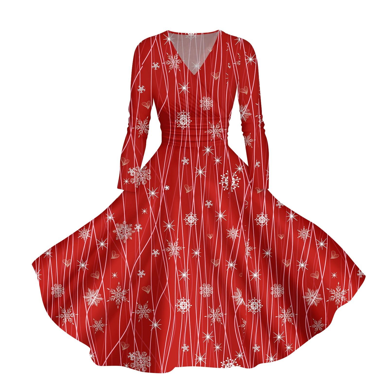 Женское повседневное и модное печатное сексуальное платье с длинными рукавами и V-образным вырезом, сексуальное рождественское платье XXXXXL киноварь
Женское повседневное и модное печатное сексуальное платье с длинными рукавами и V-образным вырезом, сексуальное рождественское платье XXXXXL киноварь