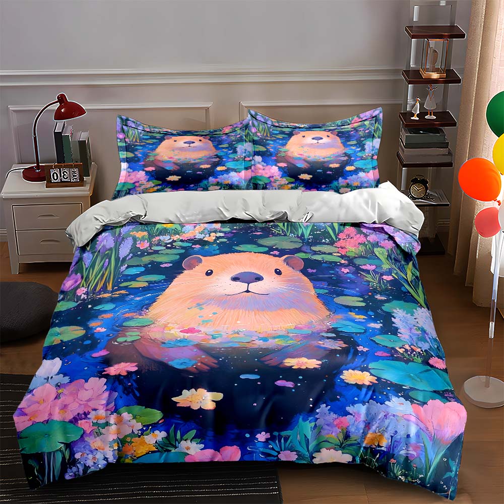 Otter floral pond. Bedding Duvet cover sets Duvet covers Pillowcases gifts (1 * Duvet Cover 2 * Pillowcases, without duvet insert) 135x200cm
Otter floral pond. Bedding Duvet cover sets Duvet covers Pillowcases gifts (1 * Duvet Cover 2 * Pillowcases, without duvet insert) 135x200cm