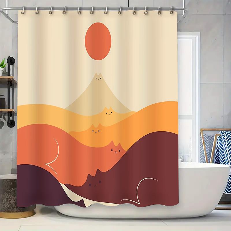 Cat Shower Curtain Japanese Style Cute Kitty Washroom Decor Bathroom Set Waterproof Modern Artistic Home Textile W60H190(CM)-1 Pcs
Cat Shower Curtain Japanese Style Cute Kitty Washroom Decor Bathroom Set Waterproof Modern Artistic Home Textile W60H190(CM)-1 Pcs