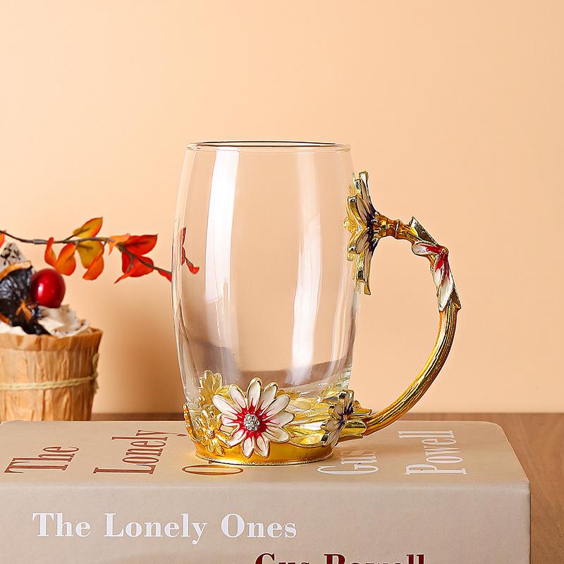 Creative Enamel Color Daisy Glass High Temperature Resistant Large Capacity Water Cup High Value Drinking Cup Cold Water Duck Bill Pot
Creative Enamel Color Daisy Glass High Temperature Resistant Large Capacity Water Cup High Value Drinking Cup Cold Water Duck Bill Pot