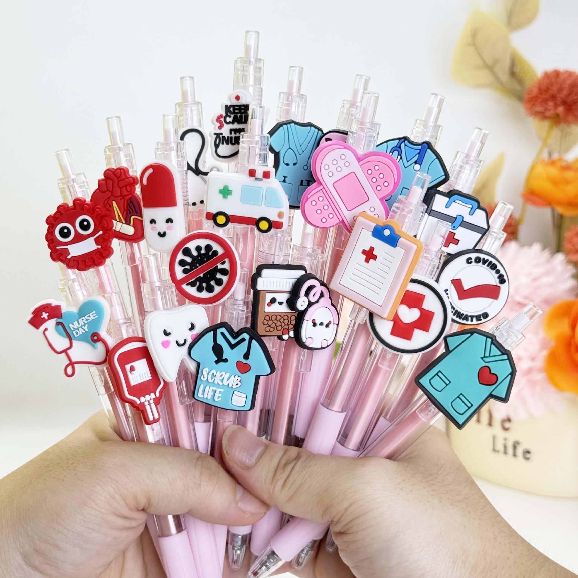 10Pcs Multiple Colors Series Medical Pens, Quick-Dry Plastic Ballpoint Pens with Medium Tip, Suitable for Nurses and Healthcare Professionals, Retract Random style 10Pcs
10Pcs Multiple Colors Series Medical Pens, Quick-Dry Plastic Ballpoint Pens with Medium Tip, Suitable for Nurses and Healthcare Professionals, Retract Random style 10Pcs