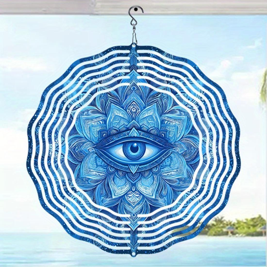 Blue Evil Eye 3D Mandala Wind Chime - Rotating Art Decoration for Garden, Courtyard, and Home, Perfect for Outdoor Spaces and Serene Atmosphere
Blue Evil Eye 3D Mandala Wind Chime - Rotating Art Decoration for Garden, Courtyard, and Home, Perfect for Outdoor Spaces and Serene Atmosphere