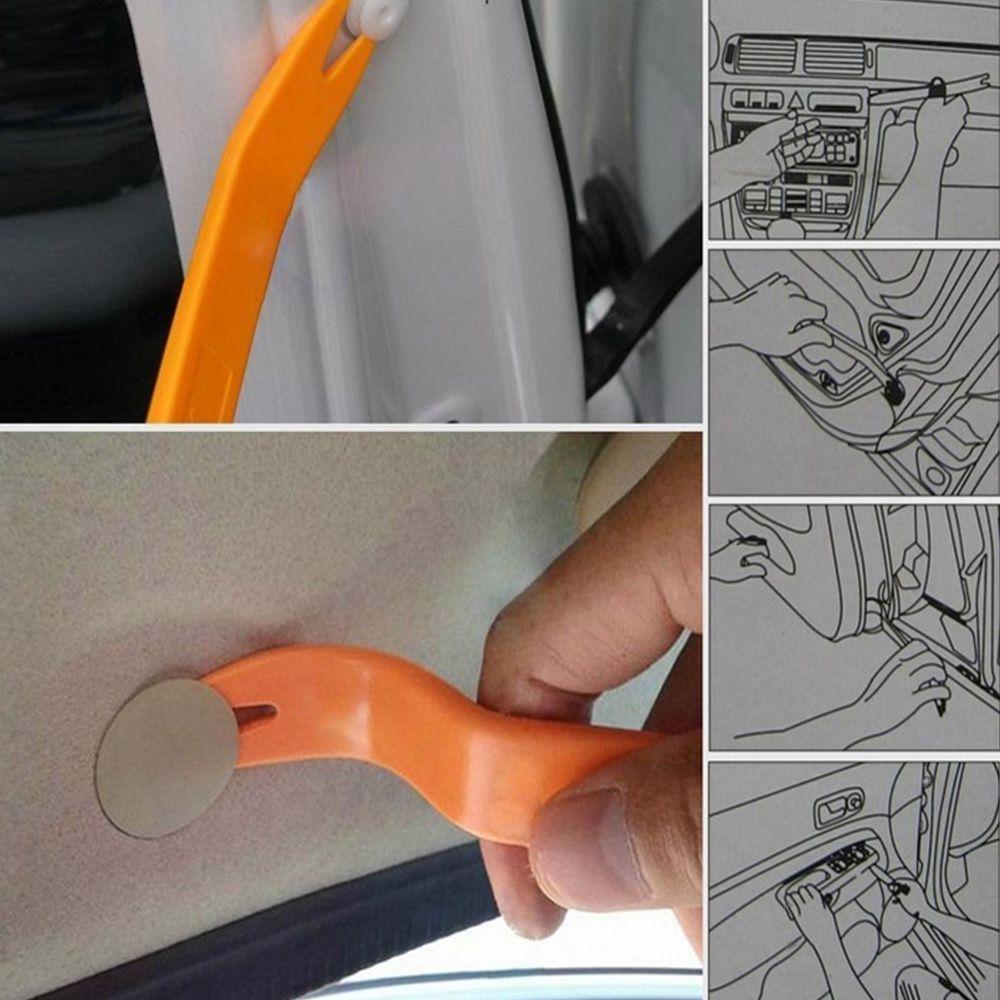 Set Plastic Kit Removal Tool Dash Door Clip Audio Pry Trim Remover Car Panel помаранчевий 
Set Plastic Kit Removal Tool Dash Door Clip Audio Pry Trim Remover Car Panel помаранчевий
