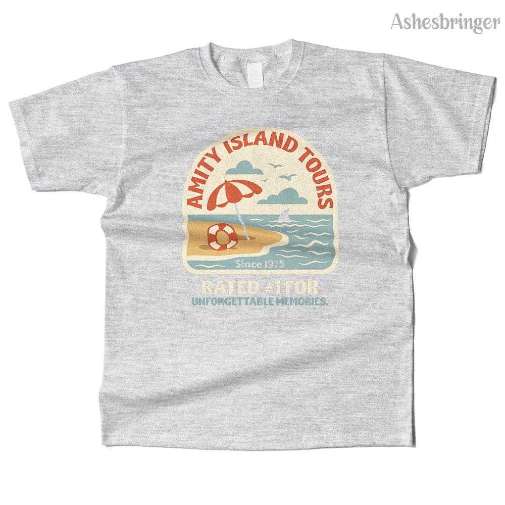 Mens Cotton Amity Island Tours Graphic High Quality T Shirt Street Casual Style Tee for Men and Women 4XL
Mens Cotton Amity Island Tours Graphic High Quality T Shirt Street Casual Style Tee for Men and Women 4XL