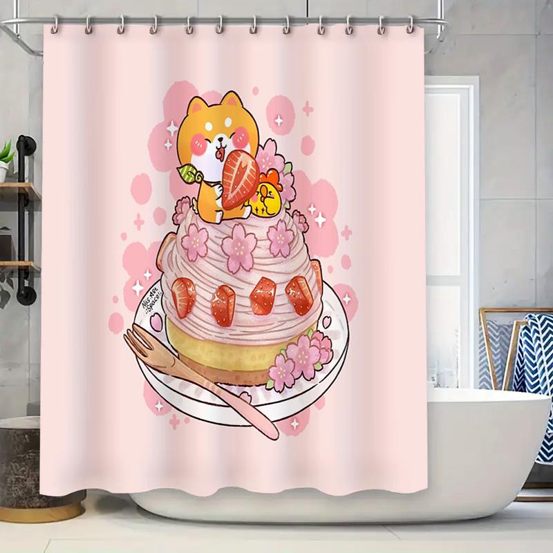Cute Strawberry Cake Bathroom Curtain Japanese Kawaii Dessert Home Decor Shower Curtain Vanlife Dorm Room Aesthetic Gift W60H190(CM)-1 Pcs
Cute Strawberry Cake Bathroom Curtain Japanese Kawaii Dessert Home Decor Shower Curtain Vanlife Dorm Room Aesthetic Gift W60H190(CM)-1 Pcs