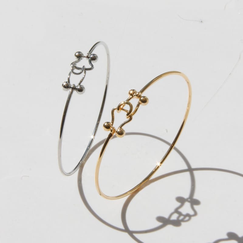 LINKY LABORATORY Hook bangle B whitegold
LINKY LABORATORY Hook bangle B whitegold