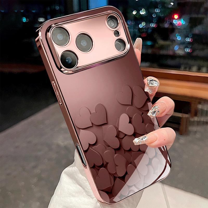 Cute Love Heart Pink Metallic Tempered Glass Phone Case For iPhone 11 12 13 14 15 16 17 Pro Max 15 14 Plus 17 Air 17E Cover iPhone 15
Cute Love Heart Pink Metallic Tempered Glass Phone Case For iPhone 11 12 13 14 15 16 17 Pro Max 15 14 Plus 17 Air 17E Cover iPhone 15