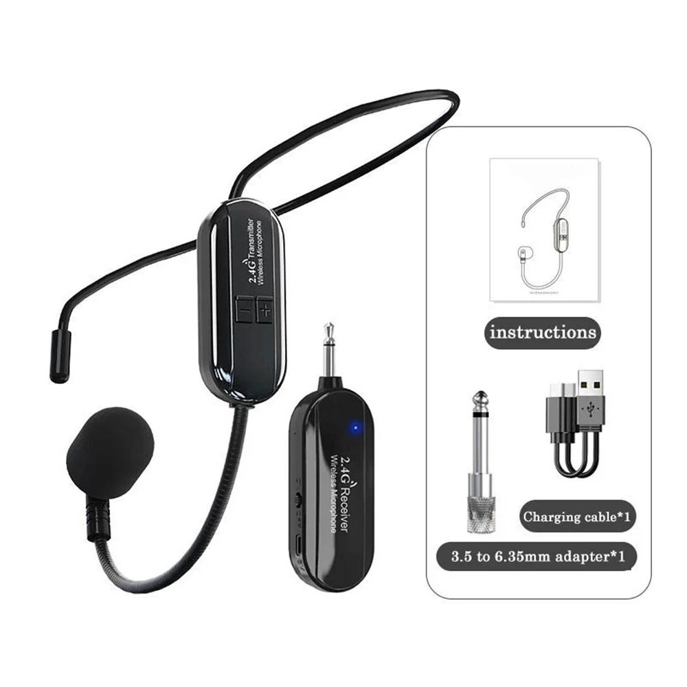 2.4G Head-mounted Wireless Lavalier Microphone Set Transmitter with Receiver Audio Amplifier Voice Speaker Teaching Tour Guide B
2.4G Head-mounted Wireless Lavalier Microphone Set Transmitter with Receiver Audio Amplifier Voice Speaker Teaching Tour Guide B
