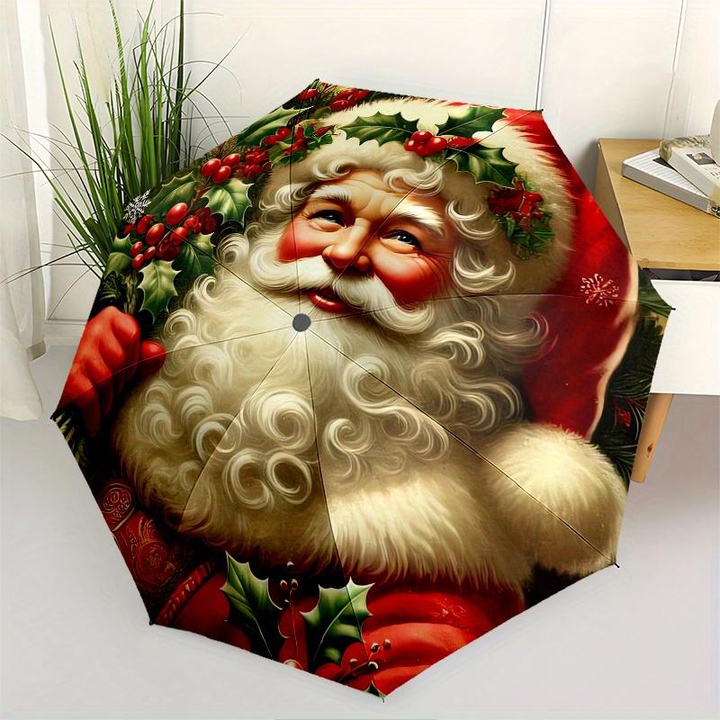 Santa Claus, Christmas Theme 8 Bone Hand Automatic Folding Umbrella, Compact and Portable Design, A Perfect Gift for Birthday, Christmas or
Santa Claus, Christmas Theme 8 Bone Hand Automatic Folding Umbrella, Compact and Portable Design, A Perfect Gift for Birthday, Christmas or