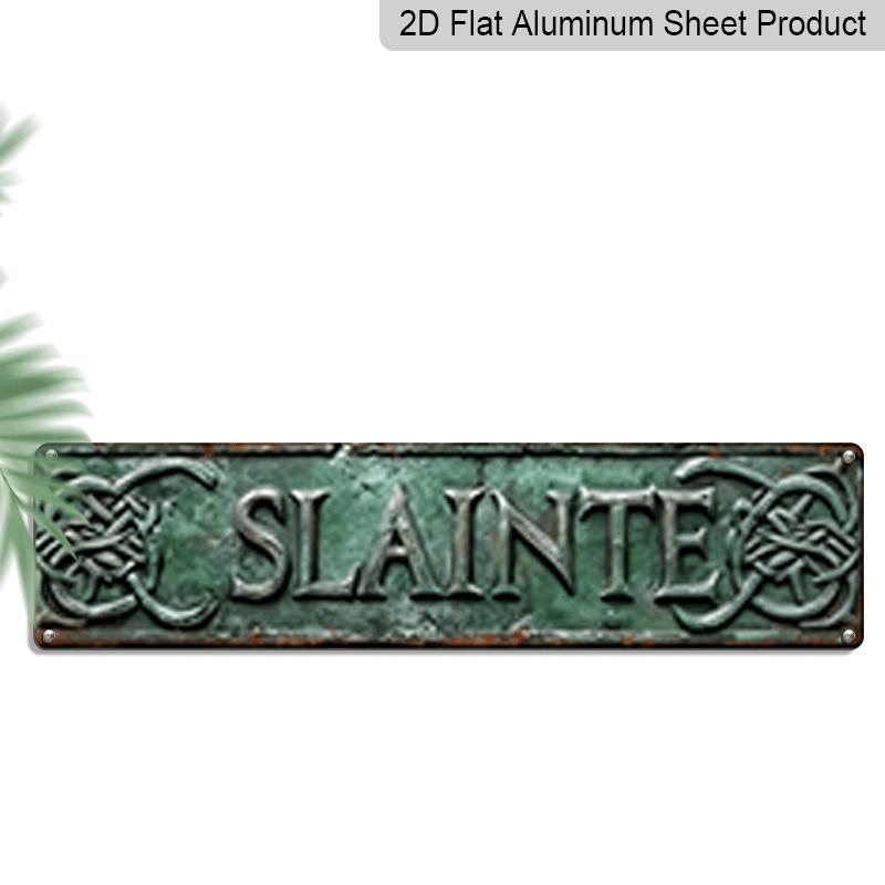 1pc 2D Flat SLAINTE Vintage Celtic Knot Metal Sign - 15.7×3.94 Inch UV Printed Aluminum Decorative Sign for Home, Bar, Cafe, Outdoor Decor - Durable 40cm x 10cm
1pc 2D Flat SLAINTE Vintage Celtic Knot Metal Sign - 15.7×3.94 Inch UV Printed Aluminum Decorative Sign for Home, Bar, Cafe, Outdoor Decor - Durable 40cm x 10cm