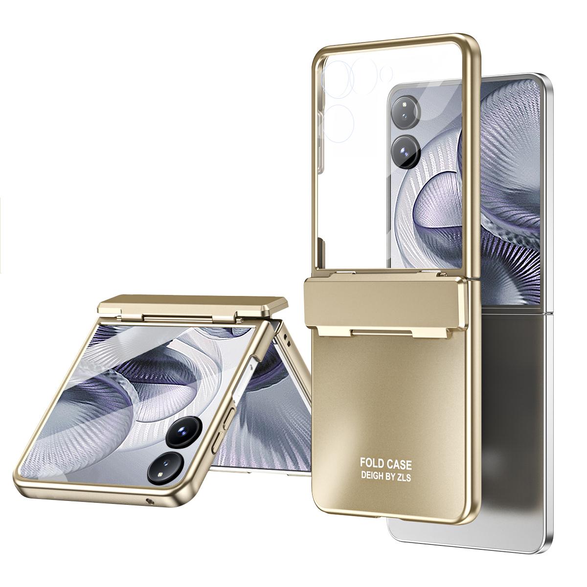 For Xiaomi Mix Flip 2 Case Electroplating Hard PC Protective Phone Cover with Screen Protector Gold
For Xiaomi Mix Flip 2 Case Electroplating Hard PC Protective Phone Cover with Screen Protector Gold