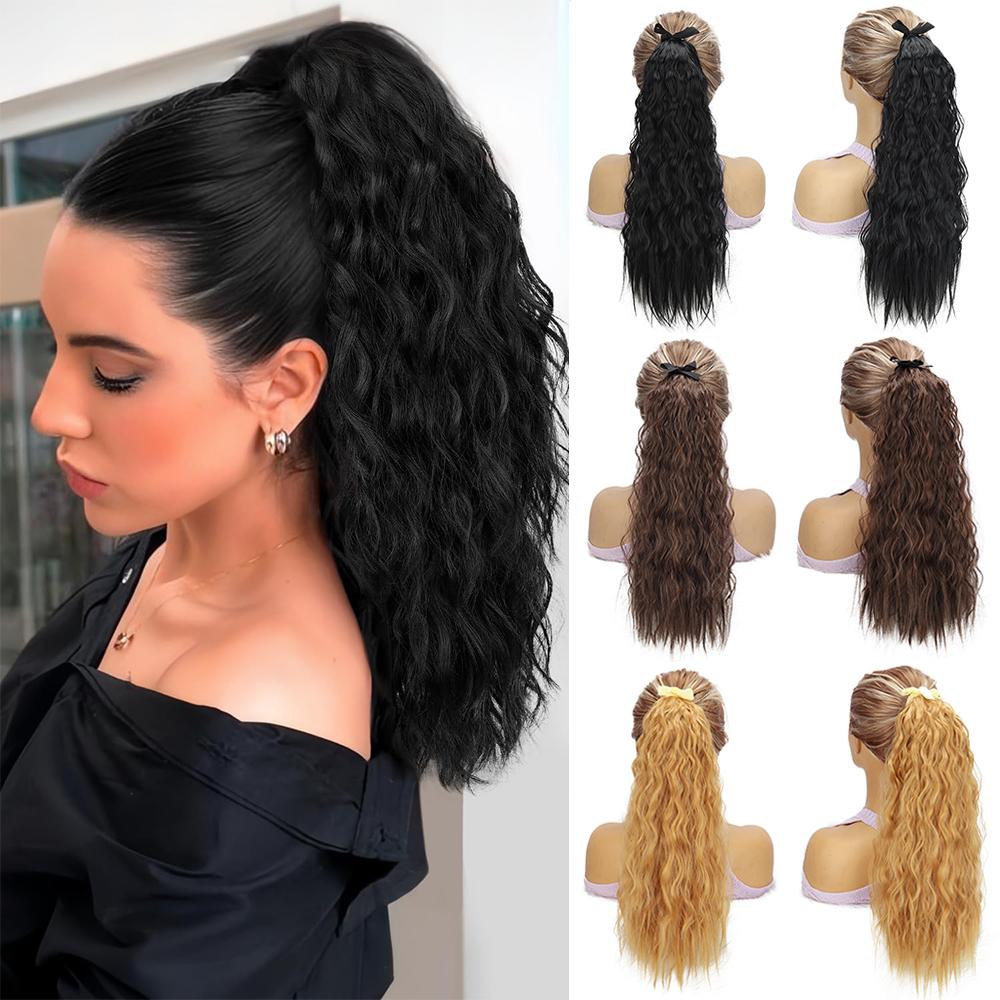 XINRAN 1PCs Synthetic Long Curly Ponytail Extension Double Strap Wrap Around Pony Tail For Women Daily Cosplay Party Wear 55cm
XINRAN 1PCs Synthetic Long Curly Ponytail Extension Double Strap Wrap Around Pony Tail For Women Daily Cosplay Party Wear 55cm