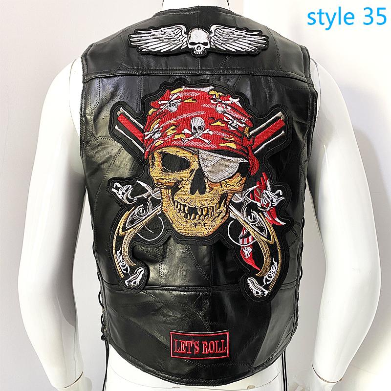 Binding Vest leather Vest men s Motorcycle Shoulder four Season Cycling Clip Classic Embroidered Badge 6 pieces of binding tape with labels 023-2 XXXXL
Binding Vest leather Vest men s Motorcycle Shoulder four Season Cycling Clip Classic Embroidered Badge 6 pieces of binding tape with labels 023-2 XXXXL