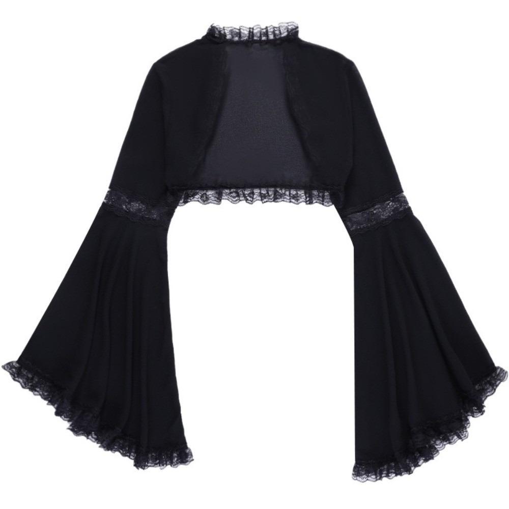 Lace Trim Victorian Half Shirt Vintage Long Sleeve Crop Top Y2k Lace Mesh Crop Top for Women S чорний
Lace Trim Victorian Half Shirt Vintage Long Sleeve Crop Top Y2k Lace Mesh Crop Top for Women S чорний