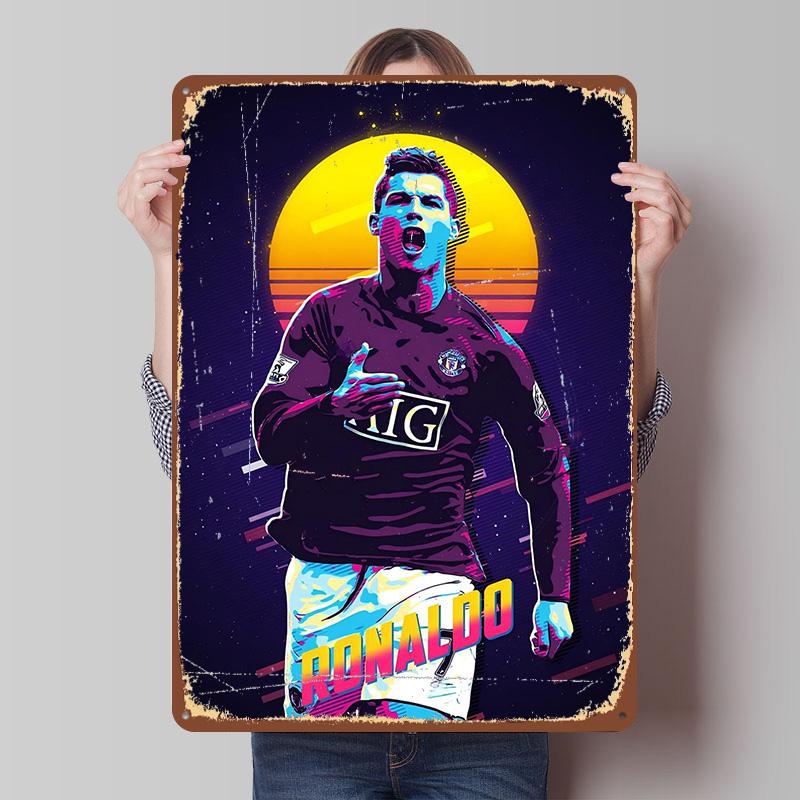 Ronaldo Metal Poster Customized Wall Art Retro Vintage Tinplate Signs for Man Cave Bedroom Decoration Room Decor Men Coffee Bar 7.9x11.8In(20x30cm)
Ronaldo Metal Poster Customized Wall Art Retro Vintage Tinplate Signs for Man Cave Bedroom Decoration Room Decor Men Coffee Bar 7.9x11.8In(20x30cm)