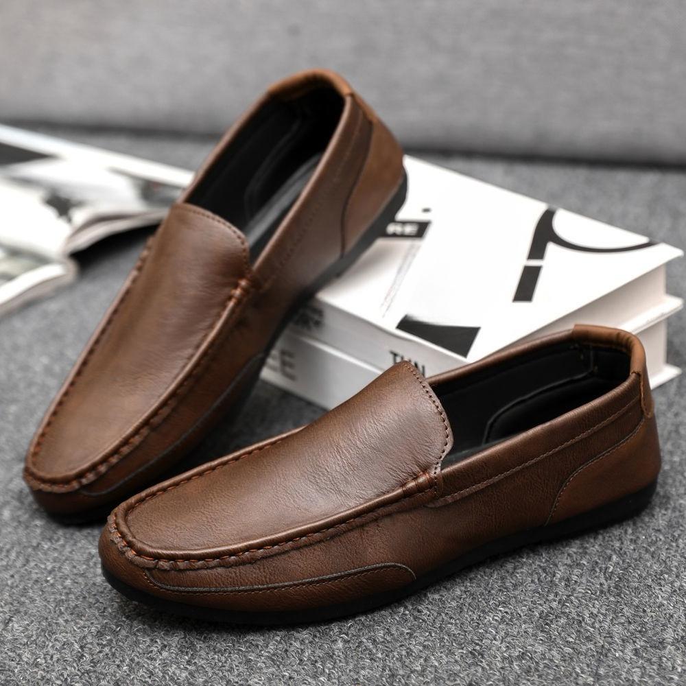 Коричневая мужская повседневная обувь слипоны с плоским круглым носком, высокое качество, модная, удобная, ретро, новинка 2025, низкая цена, мужская кожаная обувь 44
Коричневая мужская повседневная обувь слипоны с плоским круглым носком, высокое качество, модная, удобная, ретро, новинка 2025, низкая цена, мужская кожаная обувь 44