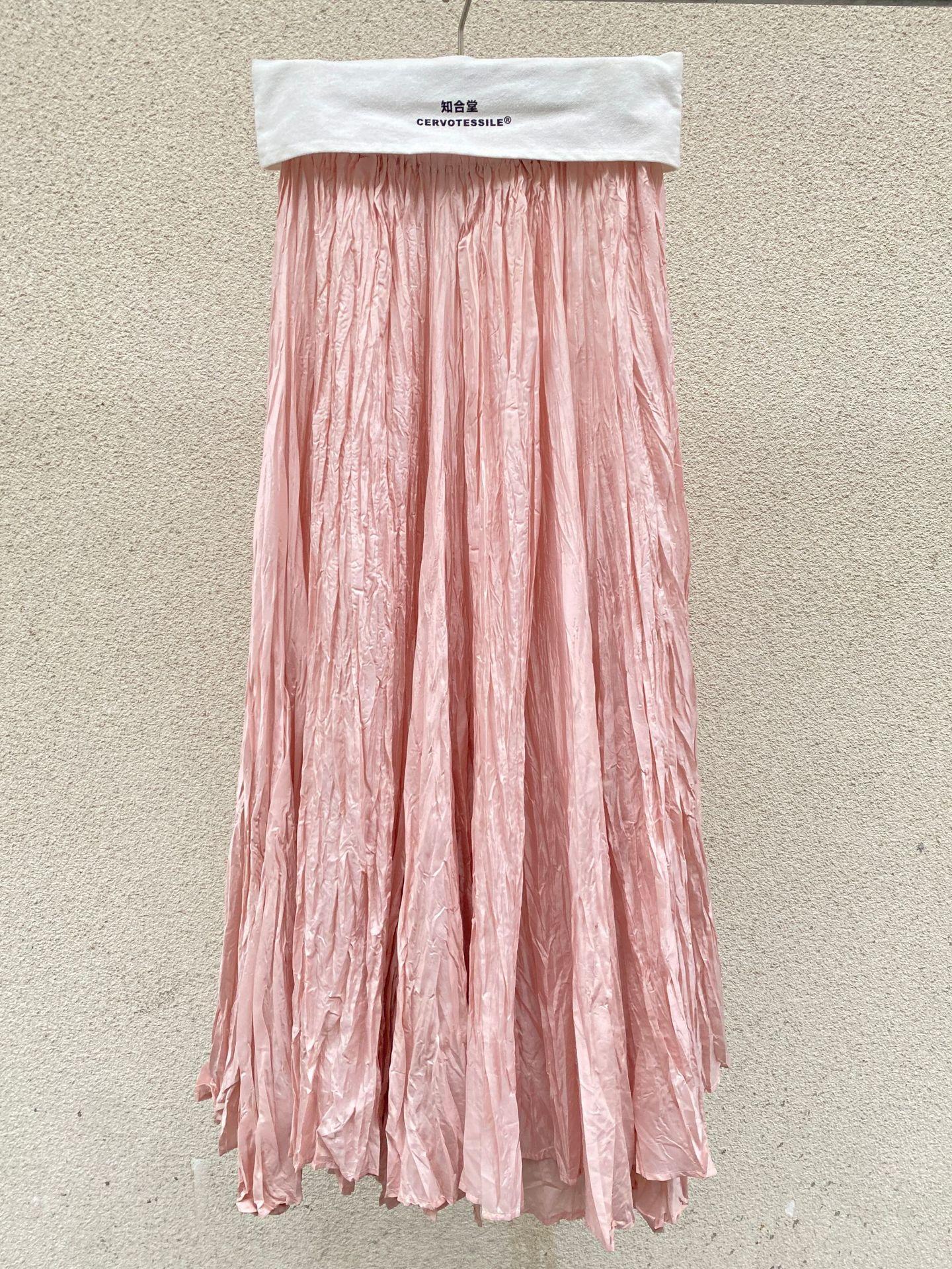 Johnature Pleated Elasticated Waist Skirt Summer Simple Solid Color Loose Irregular Women Skirts One Size рожевий
Johnature Pleated Elasticated Waist Skirt Summer Simple Solid Color Loose Irregular Women Skirts One Size рожевий