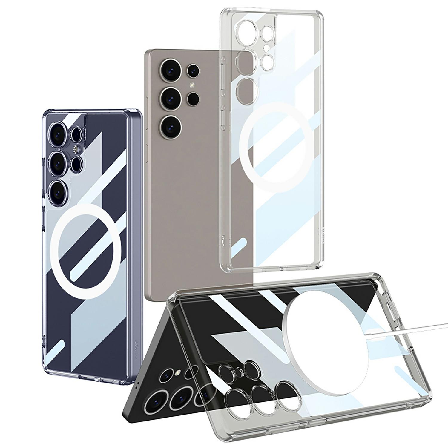 Чохол GKK для Samsung Galaxy S24 Ultra, сумісний із MagSafe, прозорий, TPU+PC, задня панель телефону Transparent
Чохол GKK для Samsung Galaxy S24 Ultra, сумісний із MagSafe, прозорий, TPU+PC, задня панель телефону Transparent