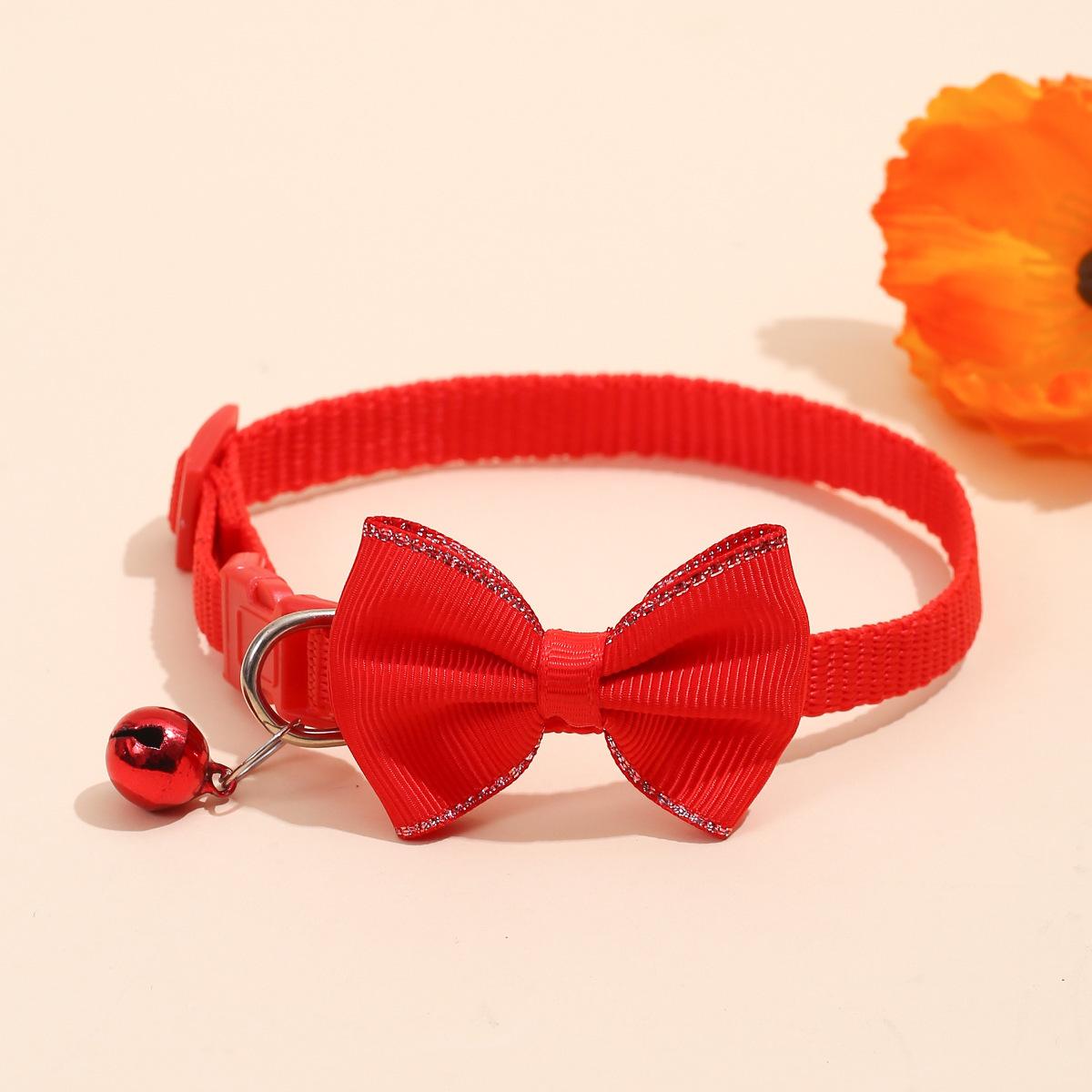Silver-Edged Bow Tie Pet Collar with Bell, Multiple Colors Available красный
Silver-Edged Bow Tie Pet Collar with Bell, Multiple Colors Available красный