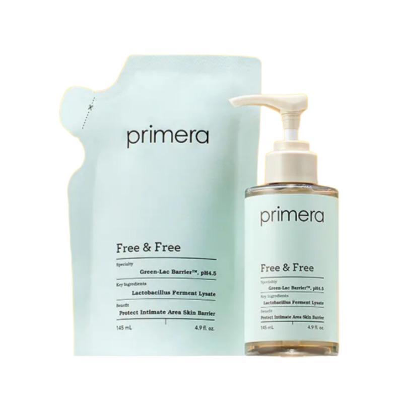 PRIMERA No.1 Feminine Cleanser Free & Free 145ml + Refill 145ml Set
PRIMERA No.1 Feminine Cleanser Free & Free 145ml + Refill 145ml Set