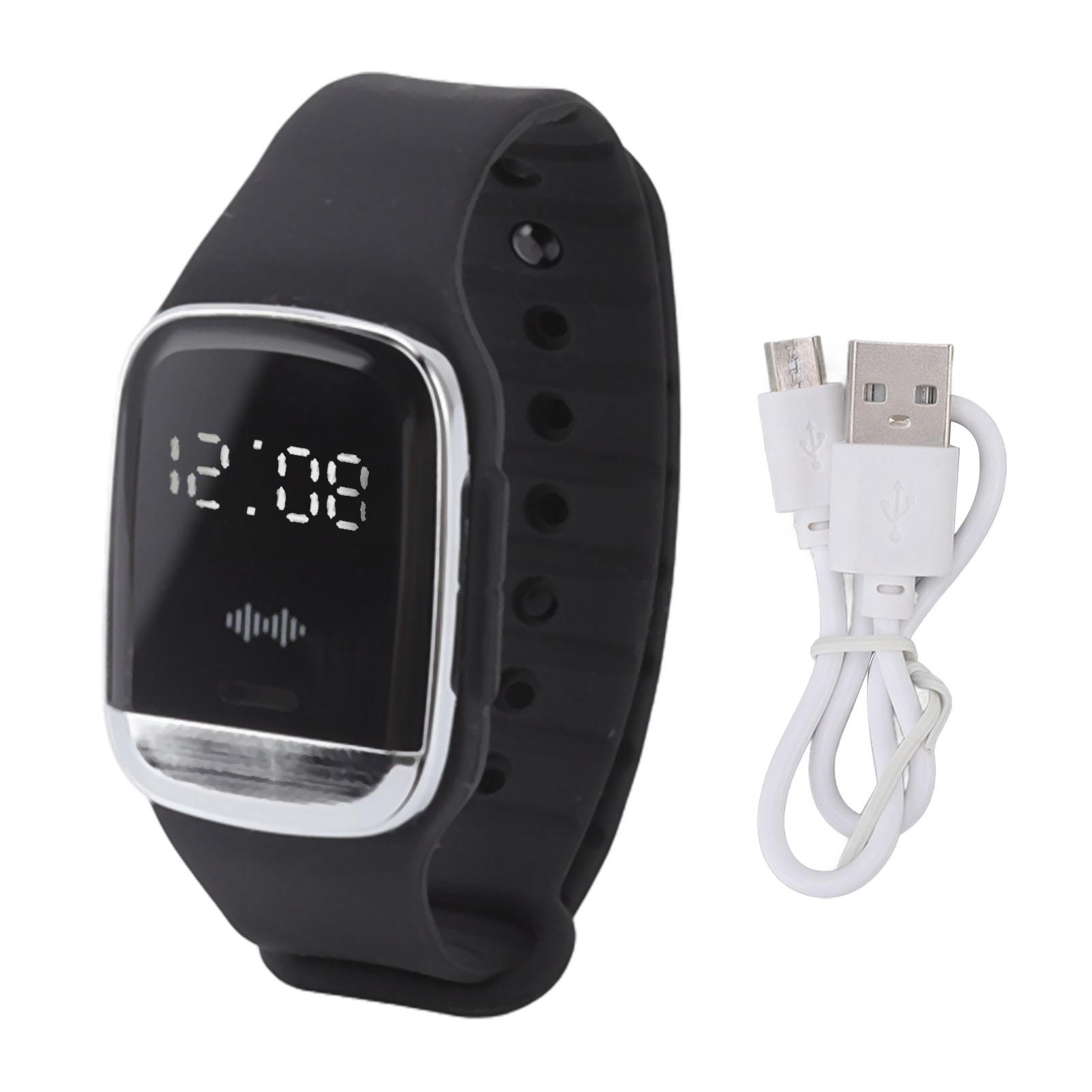 Ультразвуковой браслет-часы от комаров с функцией определения температуры, USB-перезаряжаемый, от комаров чёрный
Ультразвуковой браслет-часы от комаров с функцией определения температуры, USB-перезаряжаемый, от комаров чёрный