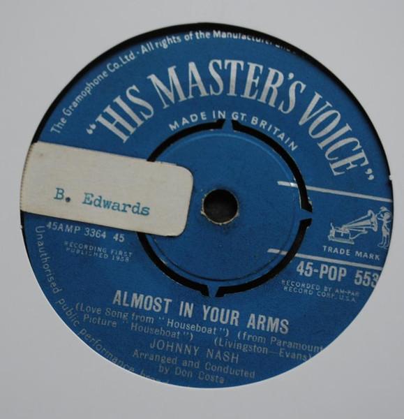 7-дюймовая пластинка JOHNNY NASH - Almost In Your Arms 45POP553 His Master s Vo 1958 UK Поп Б/У
7-дюймовая пластинка JOHNNY NASH - Almost In Your Arms 45POP553 His Master s Vo 1958 UK Поп Б/У