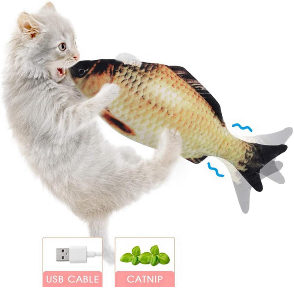 Stuffed Pillow Electric Flopping Low Noise Short Plush Cat Toy Catnip Moving Fish Chew Bite Toy
Stuffed Pillow Electric Flopping Low Noise Short Plush Cat Toy Catnip Moving Fish Chew Bite Toy