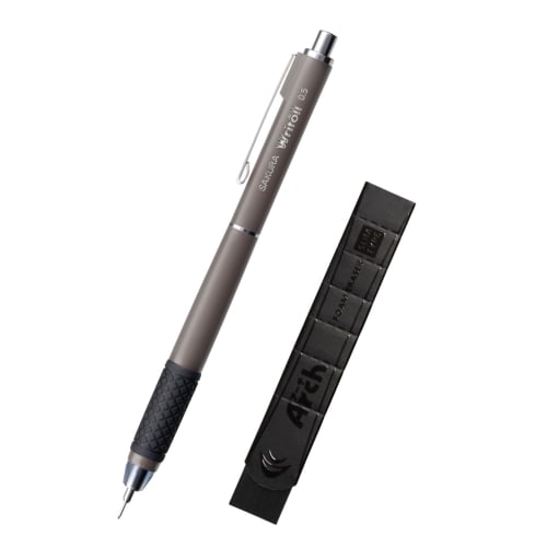 Sakura Crepas Mechanical Pencil Lightle Limited 0.5mm Brown Gray (Eraser Arch Slim Type Black 1 piece included) NS505W-A#147
Sakura Crepas Mechanical Pencil Lightle Limited 0.5mm Brown Gray (Eraser Arch Slim Type Black 1 piece included) NS505W-A#147