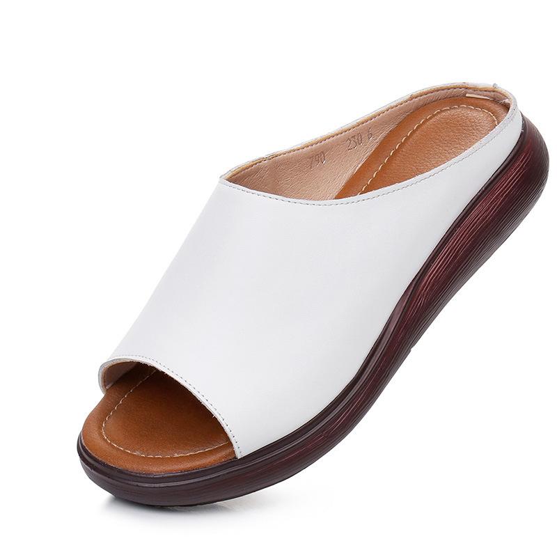 Модные летние шлепанцы на платформе больших размеров GKTINOO для женщин из натуральной кожи с открытым носком, сандалии на танкетке для женщин, шлепанцы на толстой подошве, zapatillas mujer 12
Модные летние шлепанцы на платформе больших размеров GKTINOO для женщин из натуральной кожи с открытым носком, сандалии на танкетке для женщин, шлепанцы на толстой подошве, zapatillas mujer 12