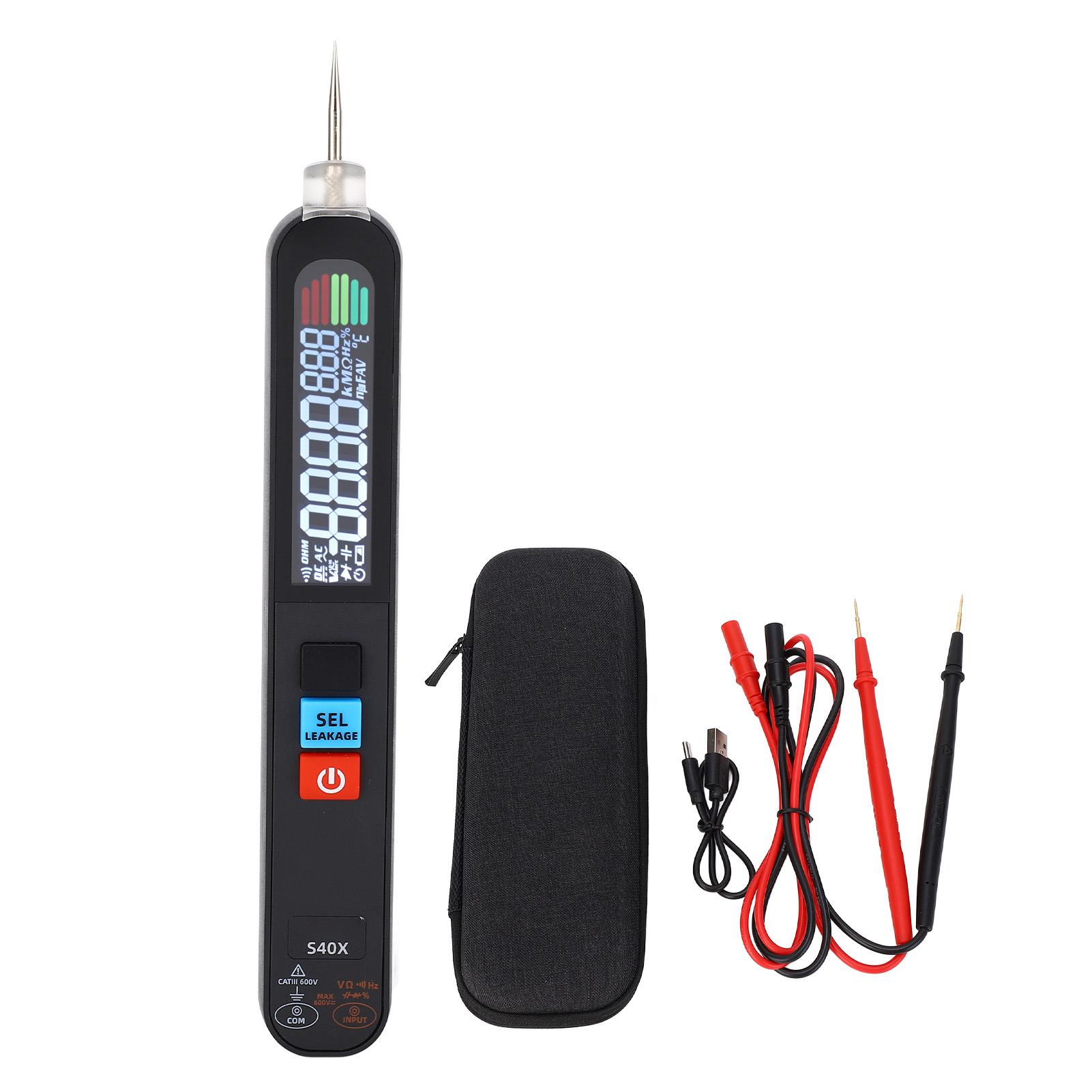 Pen Type Digital Multimeter High Accuracy 6000 Counts Non Contact Voltage Current Resistance Tester
Pen Type Digital Multimeter High Accuracy 6000 Counts Non Contact Voltage Current Resistance Tester