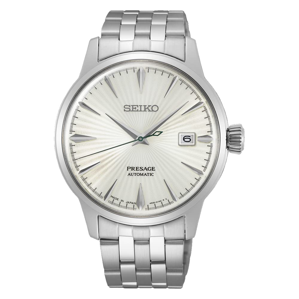 Seiko Presage Cocktail Time Мартіні Сталевий годинник SRPG23J1, Синій, Класичний годинник.
Seiko Presage Cocktail Time Мартіні Сталевий годинник SRPG23J1, Синій, Класичний годинник.