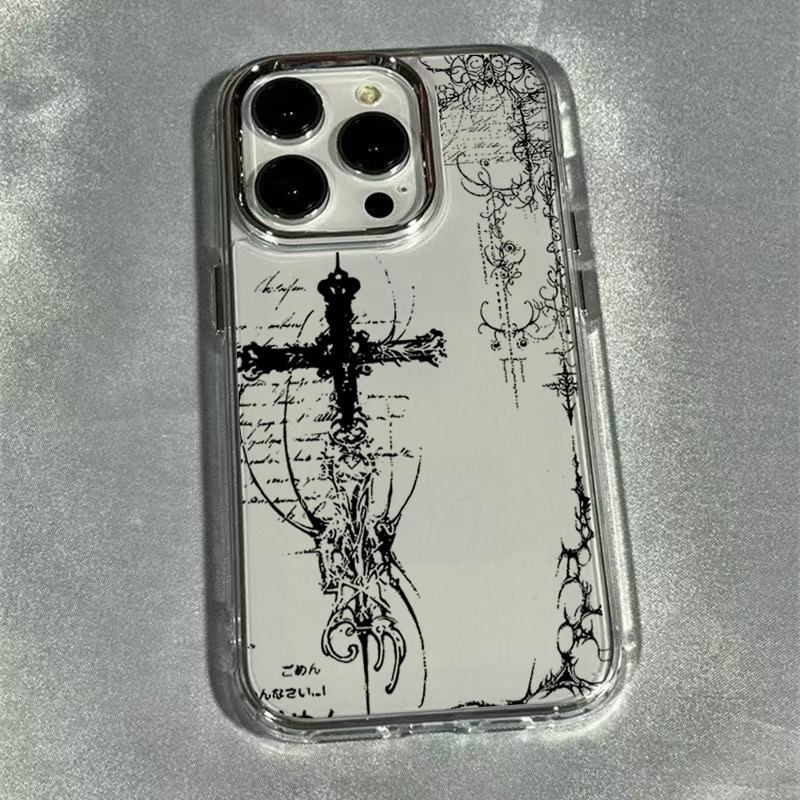 The Dark Cross Electroplated Lens Frame Clear Phone Case for iPhone 17 Air 16 15 14 13 12 11 Pro Max XS Max X TPU Soft Cover iPhone 17 Air
The Dark Cross Electroplated Lens Frame Clear Phone Case for iPhone 17 Air 16 15 14 13 12 11 Pro Max XS Max X TPU Soft Cover iPhone 17 Air