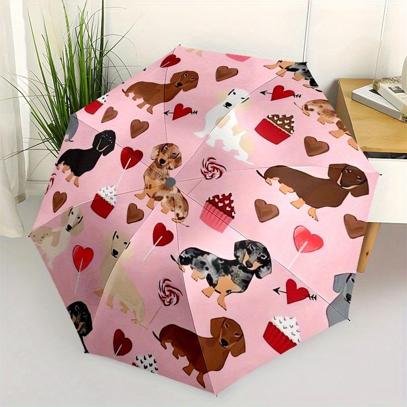 1pc Dachshund Cupcakes Hearts Lollipops Umbrella with Plastic Handle,Suitable for All Seasons Home Travel Outdoor UmbrellaB1871
1pc Dachshund Cupcakes Hearts Lollipops Umbrella with Plastic Handle,Suitable for All Seasons Home Travel Outdoor UmbrellaB1871