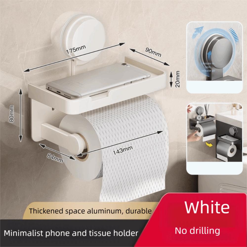 Wall-Mounted Toilet Roll Paper Rack Suction Cup Tissue Stand Bathroom Kitchen White no cover
Wall-Mounted Toilet Roll Paper Rack Suction Cup Tissue Stand Bathroom Kitchen White no cover