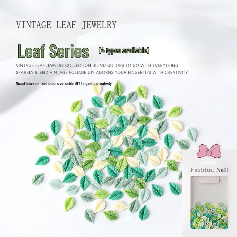 Mixed Leaf Nail Art Decorations: Green Resin Leaves, Colorful Mini DIY Nail Pack, Approx. 100 Pieces
Mixed Leaf Nail Art Decorations: Green Resin Leaves, Colorful Mini DIY Nail Pack, Approx. 100 Pieces