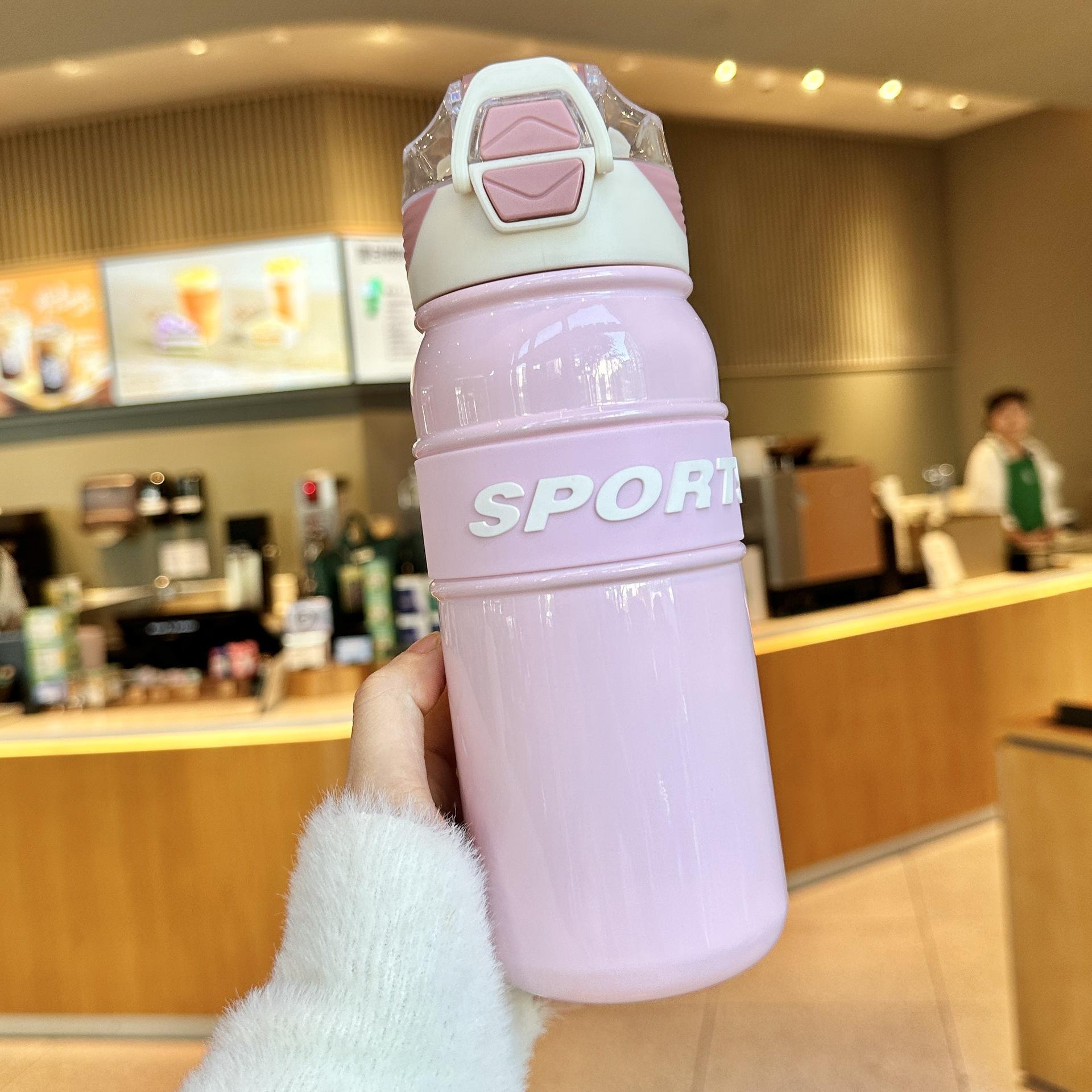 316 stainless steel new thermal mug, large capacity, portable sports water bottle with straw, 600ml 600ml розовый
316 stainless steel new thermal mug, large capacity, portable sports water bottle with straw, 600ml 600ml розовый
