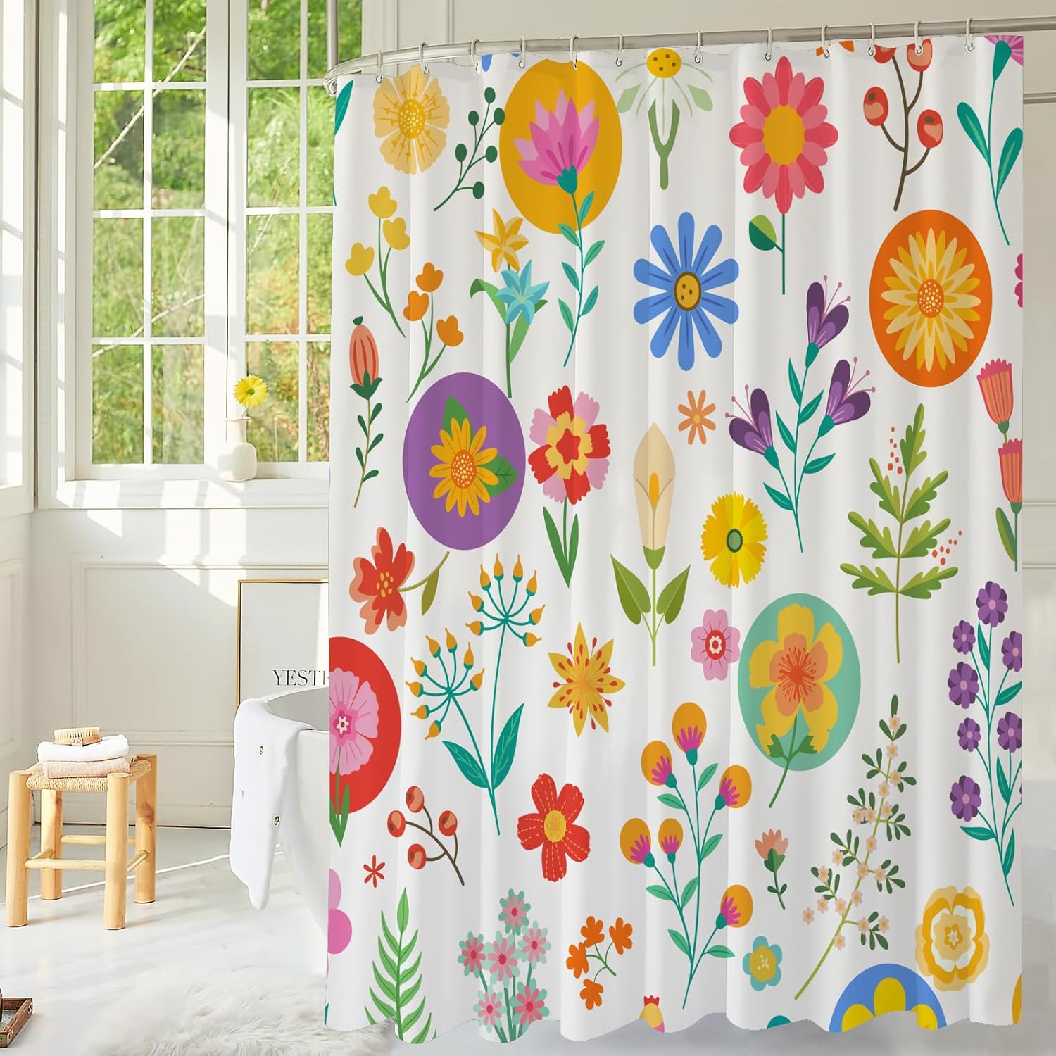 Sun Shower Curtain, Warm Yellow Sunshine Rays Will Instill A Feel Of Warmth In Your Bathroom,Cozy Classic Bathroom Decor, Easy W60H190(CM)-1 Pcs
Sun Shower Curtain, Warm Yellow Sunshine Rays Will Instill A Feel Of Warmth In Your Bathroom,Cozy Classic Bathroom Decor, Easy W60H190(CM)-1 Pcs