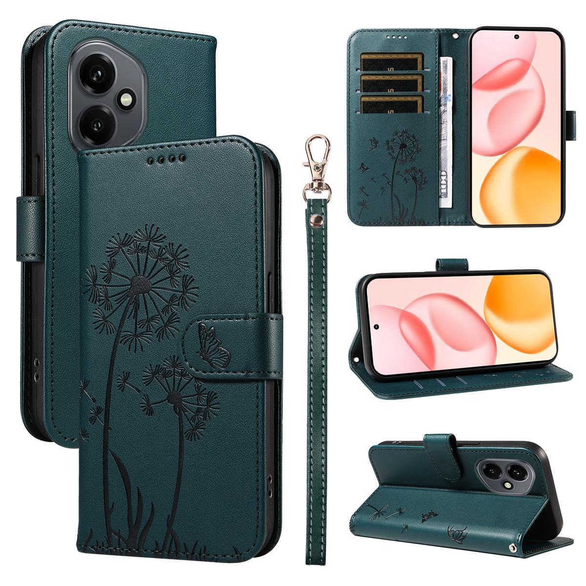 Для Honor 400 5G (Глобальный) Кожаный чехол-кошелек с ремешком, тиснение «Одуванчик», подставка для телефона Blue
Для Honor 400 5G (Глобальный) Кожаный чехол-кошелек с ремешком, тиснение «Одуванчик», подставка для телефона Blue