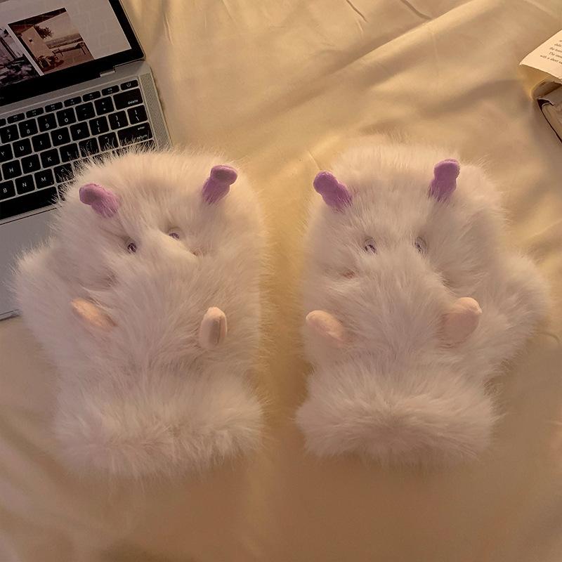 2025 cute funny plush gloves women s season plush thickened warm with fingers hanging neck students One size fits all білий
2025 cute funny plush gloves women s season plush thickened warm with fingers hanging neck students One size fits all білий